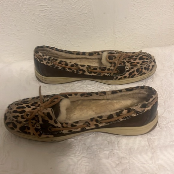 Sperry topsiders cheetah print calf hair and suede - Picture 3 of 6